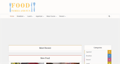 Desktop Screenshot of foodfamilyandfun.com